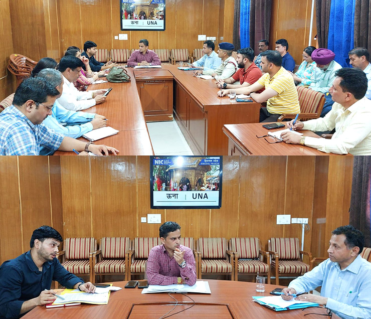 Meeting held in Una regarding preparations for state level mega mock drill.